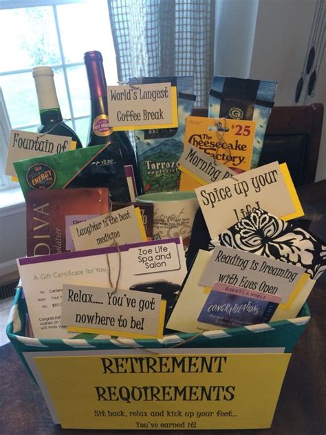 Retirement gift ideas for men for the old ball and chain: Cute retirement gift basket | Diy | Pinterest | Retirement ...