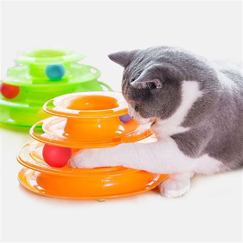 Cat Toy Interactive Play Circle Track Satisfies Moving Balls