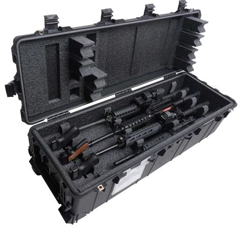 case club multiple 4 rifle shotgun and 3 pistol waterproof shipping case