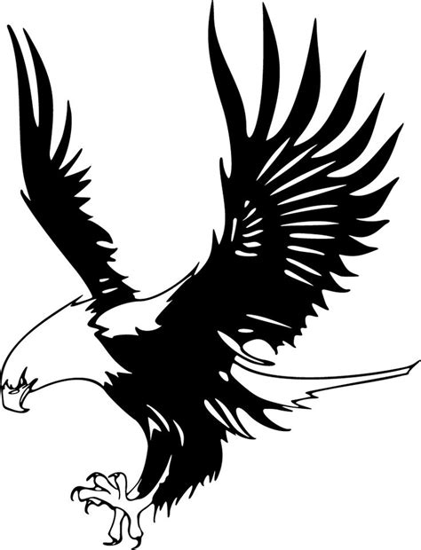 Eagle Clip Art Black And White Eagle Outline Eagle