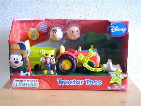 Disney Mickey Mouse Clubhouse Tractor Toss Play Set Toys Games Puzzles