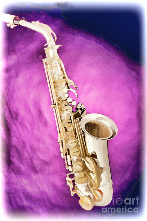 Saxophone Jazz Instrument Bell Painting In Color 327202 Photograph By