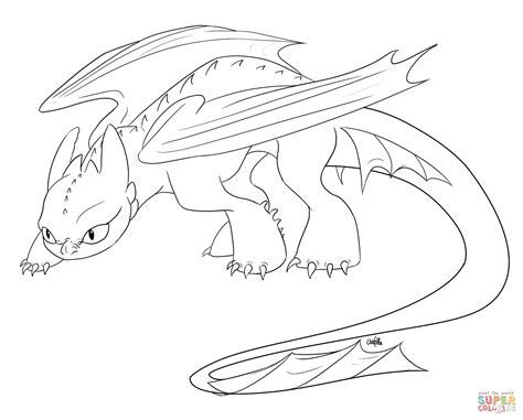 1600 x 749 file type: Creeping Toothless coloring page | Free Printable Coloring ...