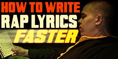 How To Write Rap Lyrics Faster Colemizestudios
