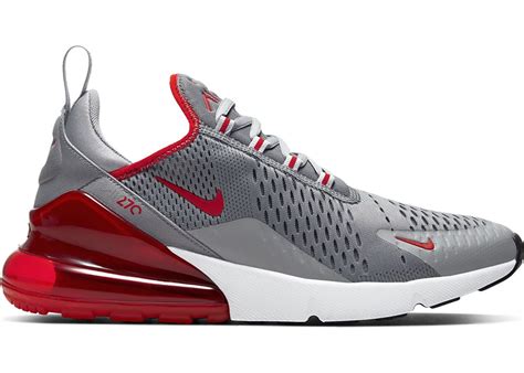 Nike Air Max 270 Particle Grey University Red Cw7048 001