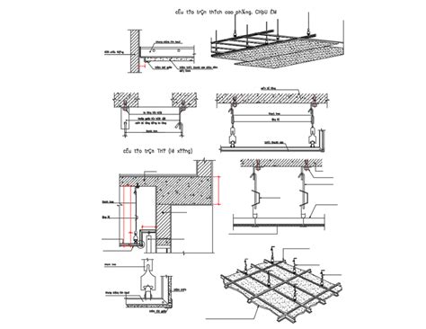 Plaster And Construction Details Of House Ceiling Dwg File Cadbull