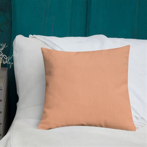 Premium Decorative Throw Pillow Home Decor Light Apricot Etsy