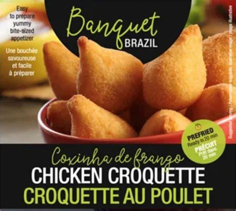 Banquet Gourmet Coxinhachicken Croquette Parbaked 100 Units 3kg