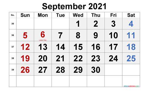Date calculations are based on your computer's time. September Calendar 2021 Labor Day | Printable March