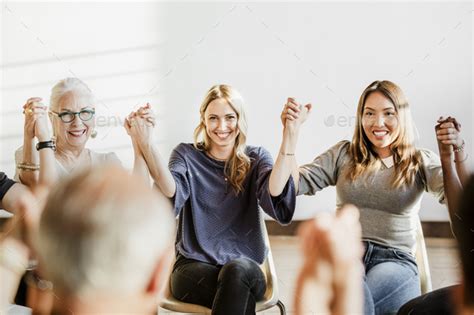 Group Of Diverse People Holding Hands Up In The Air Stock Photo By Rawpixel