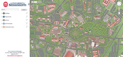 Ole Miss Campus Map Cvln Rp Gambaran