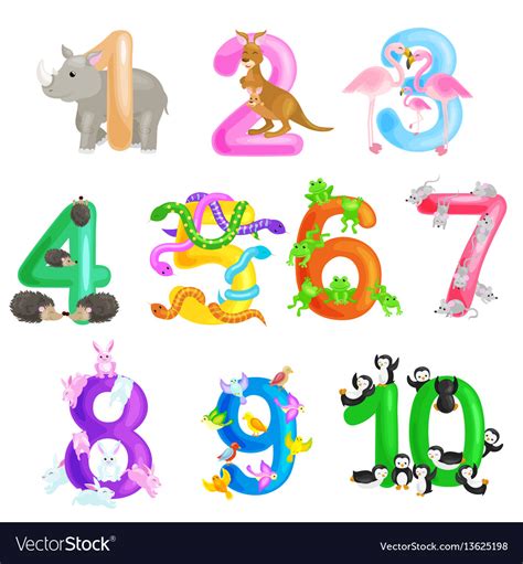 Maybe you would like to learn more about one of these? Set of ordinal numbers for teaching children Vector Image