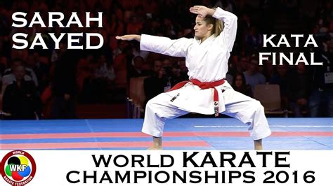 Final Female Kata Sayed Egy Kata Anan Dai 2016 World Karate Championships Youtube
