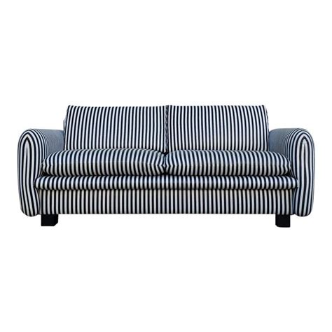 Vintage Black And White Striped Sofa For Sale Striped Sofa Black