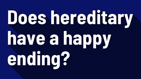 Does Hereditary Have A Happy Ending Youtube