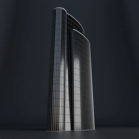 3d Model Skyscraper City Building 09 Vr Ar Low Poly Cgtrader