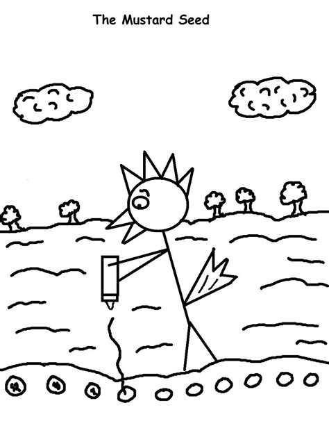 The mustard seed coloring page.jpg 1,019×1,319 pixels | Tree coloring