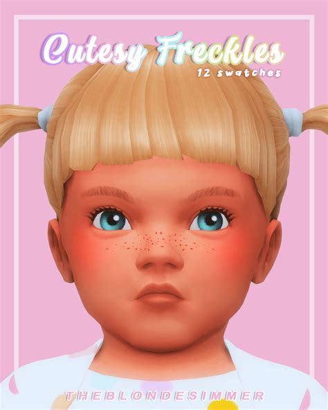 An Excellent Collection Of Freckles Cc For The Sims 4 — Snootysims
