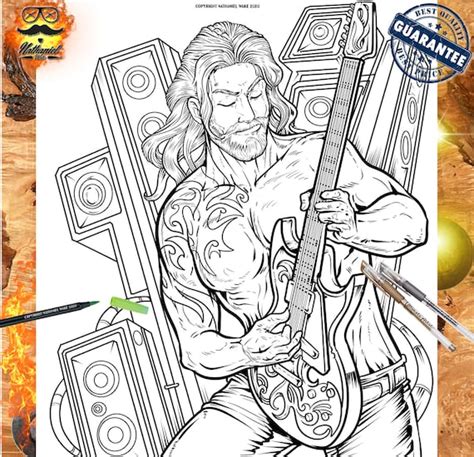 Rock N Roll Coloring Pages