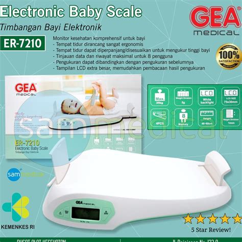 Jual Gea Timbangan Bayi Ukuran Tinggi Digital Baby Scale Er 7210