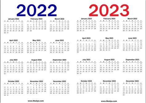2022 And 2023 Calendar Printable Free Calendars Printable
