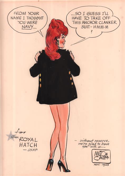 Pinup By Milton Caniff From November 1963 Comic Books Illustration