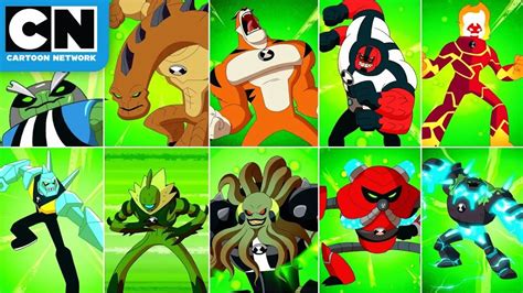 Every Ben Alien Transformation Ben 10 Cartoon Network Asanatiptip Riset