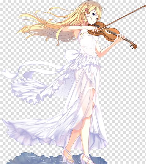 Brown Hair Anime Girl Playing Violin Anime Wallpaper Hd