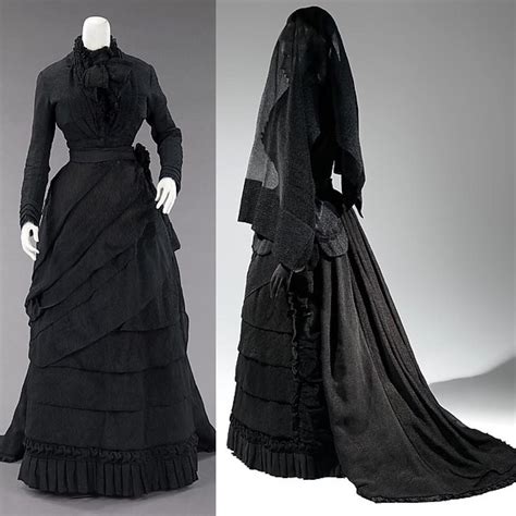 Mourning Dress American Ca 1870 1872 Metropolitan Museum Of Art 🌹