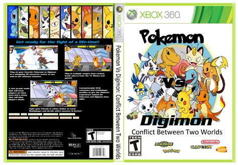 Pokemon Vs Digimon Cbtw Xbox 360 Boxart By Syntheticshark