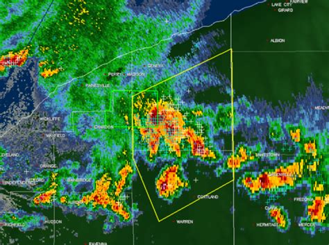 Severe Thunderstorm Warning In Effect For Ashtabula Trumbull Counties