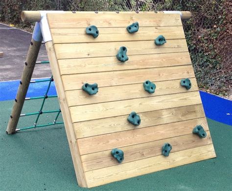 A Frame Climbing Wall And Scramble Net Diy Kids Playground Play Area