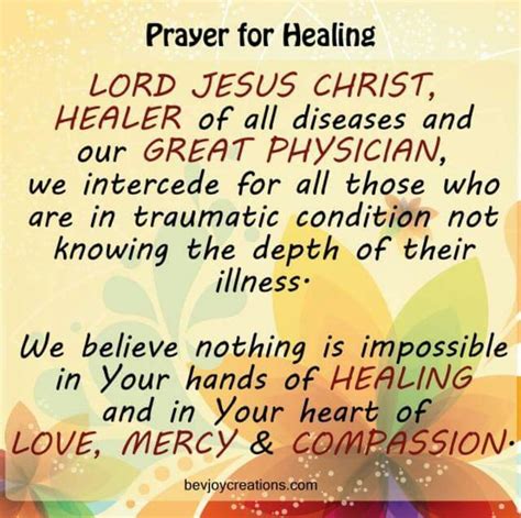 Prayers For Healing Prayer For