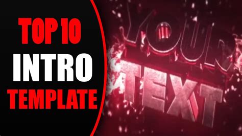 Top 10 Intros Templates Download Free 2016 Aec4d Youtube