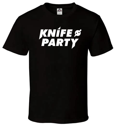 Knife Party Black T Shirt Edm Edc Rage Vegas Hard Rave Plur Dj All