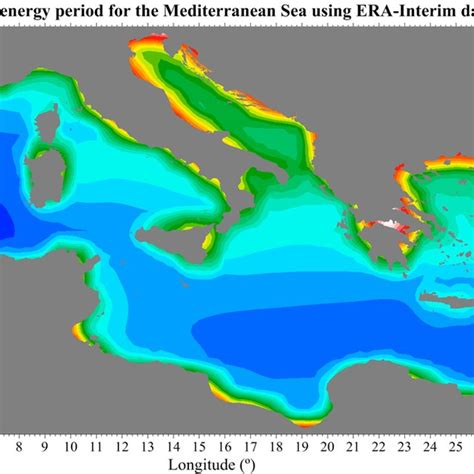 Bathymetric Map Of The Mediterranean Sea Depth Range 0200 M Data