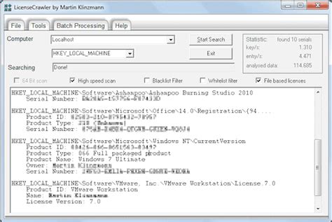 How To Find Licenses And Serial Numbers Of Installed Software In Windows
