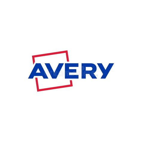 Avery Logo Editorial Illustrative On White Background Editorial Image