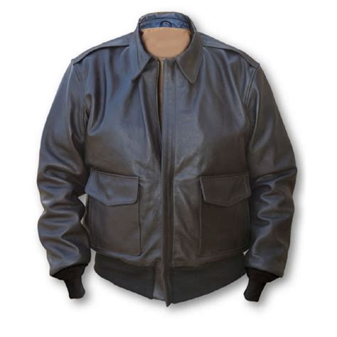 Mens Army A 2 Leather Bomber Jacket Forces Jackets