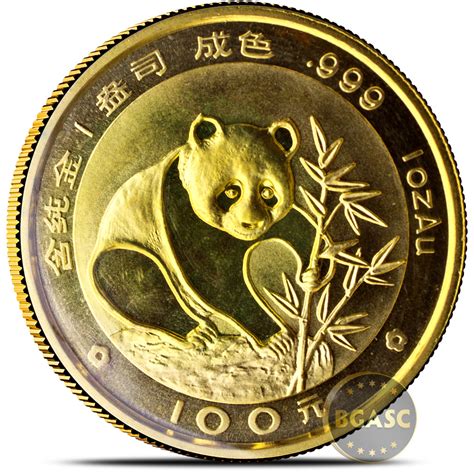 Less well known in the west than competitors like the gold eagle, krugerrand and sovereign, it's still a quality coin with unusually high purity that makes a lot of sense as an investment vehicle. Buy 1 oz 1988 Chinese Gold Panda Coin 100 Yuan Brilliant Uncirculated (Mint Sealed) - Chinese ...