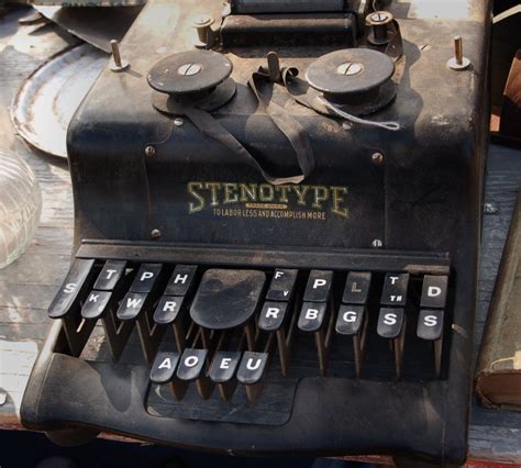 Court Reporting At Home A Brief History Of The Stenograph Machine