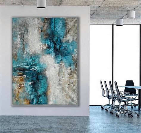 Painting Oversize Vertical Modern Texture Oil Painting On Canvas Textured Abstract Wall Art