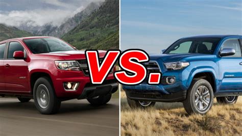 Chevrolet Colorado Vs Toyota Tacoma Carsdirect