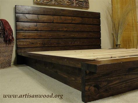 Queen Size Rustic Bed 146000 Via Etsy Rustic Bed Frame Rustic