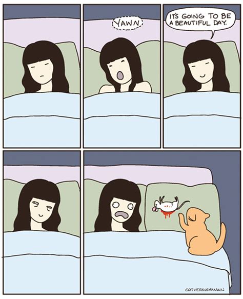 14 Hilarious Comics That Perfectly Capture Life With Cats We Love