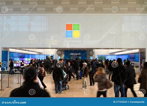 Yorkdale Shopping Mall Toronto Canada Shoppers Walking Through The