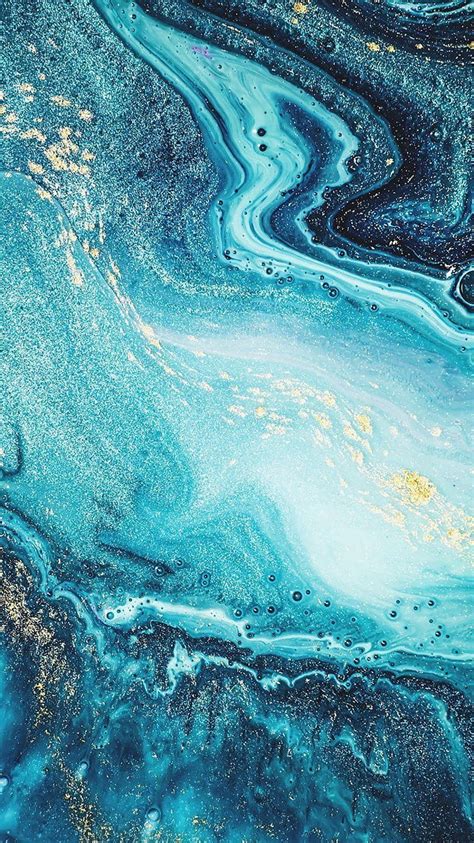 Bathbomb Blue Bubbles Glitter Water Hd Phone Wallpaper Peakpx