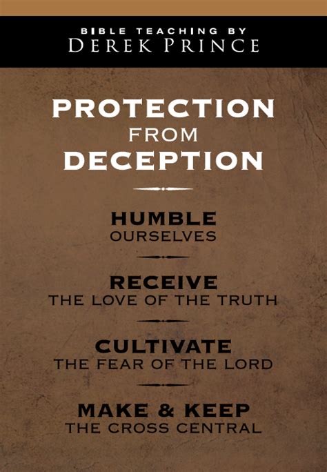 Protection From Deception Media Derek Prince Ministries Nz