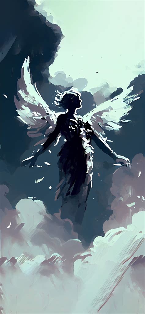 Angel In Sky Art Wallpapers Angel Aesthetic Wallpaper For Iphone