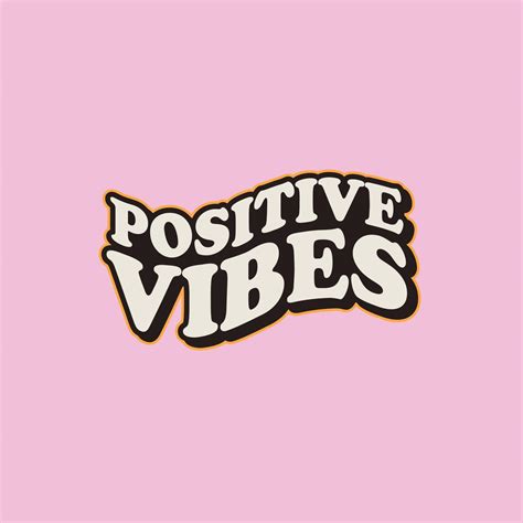 Positive Vibes Lettering 7608240 Vector Art At Vecteezy